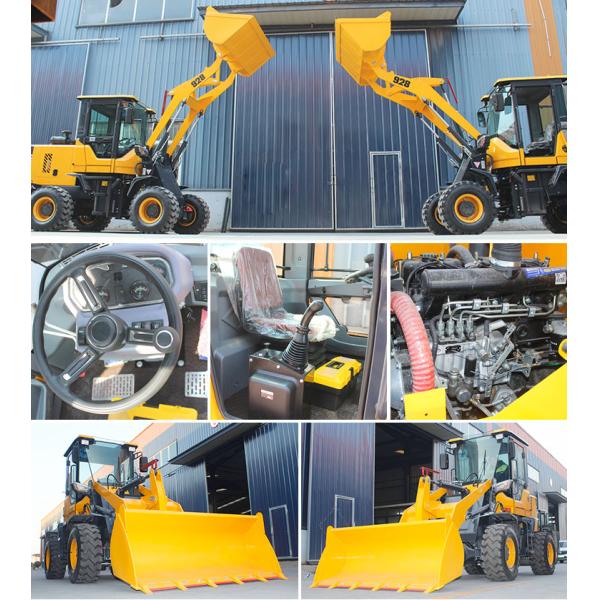 Small Front End Loader CE/EPA 1Ton 1.2t 1.5t 2t 2.5Ton Compact Multifunctionality Diesel Bucket Wheel Loader for Sale