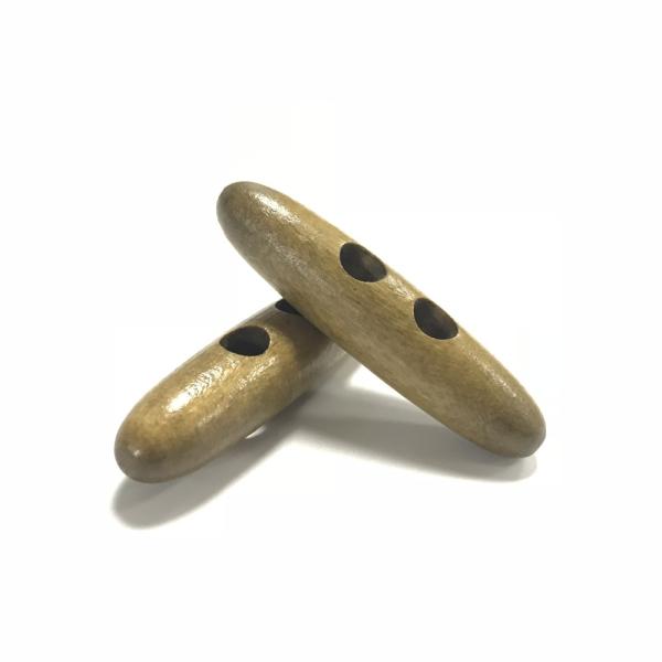 Fashion two holes high-grade natural environmental friendly wooden toggle button
