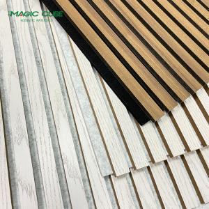 Easy Install eco-friendly Noise Reducing salt wood akupanel mdf for Office
