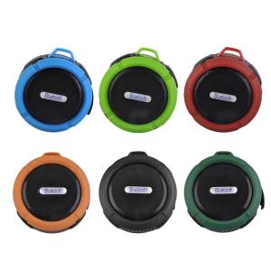 waterproof mp3 player C6 IP65 Waterproof Wireless Bluetooth Speakers Waterproof