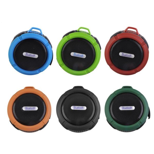 waterproof mp3 player C6 IP65 Waterproof Wireless Bluetooth Speakers Waterproof