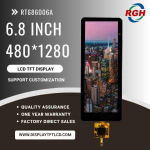 Quality Industrial-Grade 6.8" TFT Display , 480×1280 Resolution , -30~85 °C Storage , Wide Viewing Direction for sale