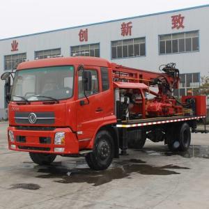 300M Deep Truck Mounted Water Well Drilling Rig Machine With Mud Pump And Air