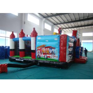 Customized Fire Truck Design Inflatable Fun City Fireproof inflatable fire