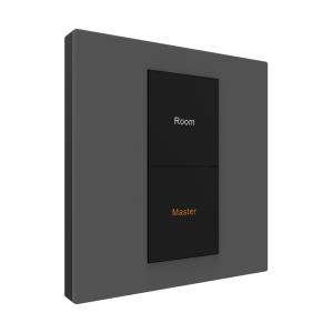 RS485 86mm Wall Light Switch 3 Gang With Brushed Metal Surface