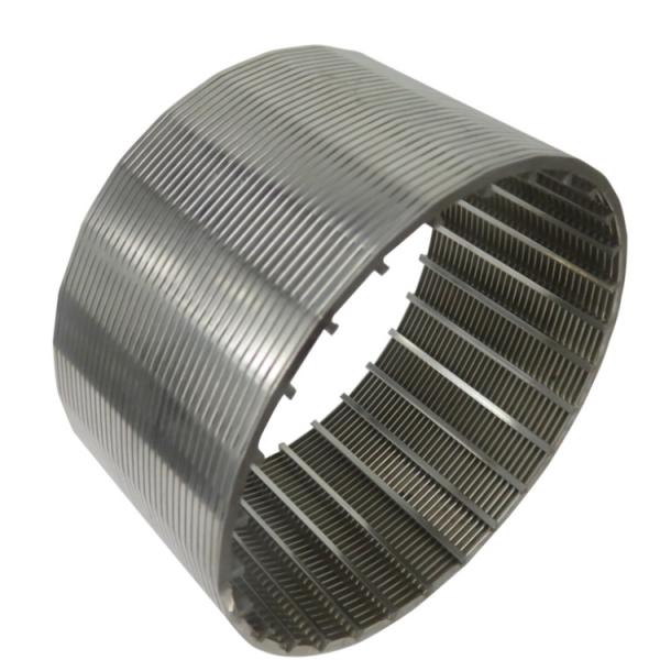 Mill Grade Aisi 304 316 Stainless Steel Wedge Wire Filter For Pump Equipment