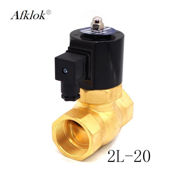 Buy AC220V AC110V High Temperature Brass 3/4" Steam Solenoid Valve at wholesale prices