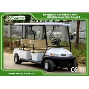 White Hotel Buggy Car With ADC Brand Motor Electromagnetic Brake