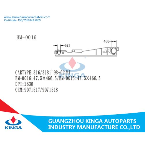 LEFT BMW Radiator Plastic Tank Durable Replacement Radiator Tanks 316 / 318i 98-02 MT