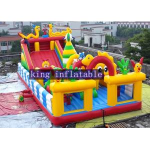 Inflatable Disney Amusement Park With Mickey Mouse And Donald Duck