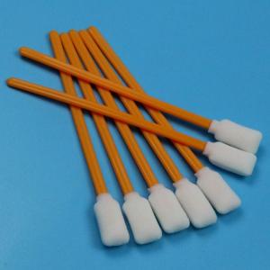 China 5 Lint Free Rectangular Foam Swab Orange Stick Inkjet Printer Cleaning Foam Swab For Cleanroom on sale