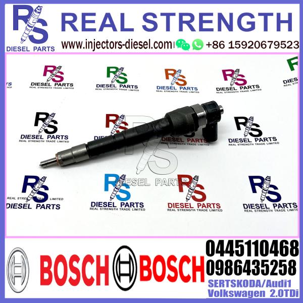 Common Rail Fuel Diesel Injector 0445110468 0986435258 for SERT/SKODA/Audi/Volkswagen 2.0TDI/1.6TDi Engine