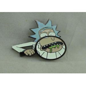 China Aluminum / Zinc Alloy Synthetic Hard Enamel Pin with silver Plating on sale