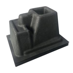 ODM Colored Paper Trays , Recycled Cardboard Packaging With Black Fiber