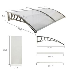 CE Aluminum 100cm Door Window Awning Canopy