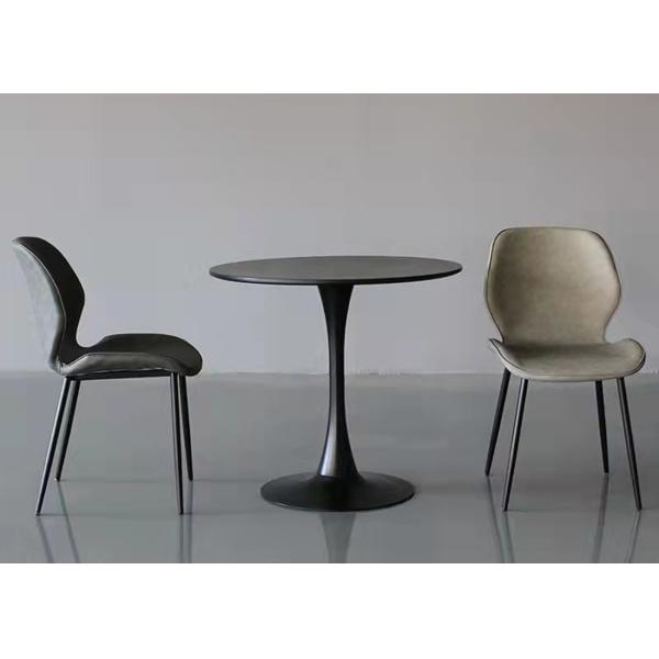 Buy 80cm Black Round Outdoor Pub Tables Acid Alkali Resistant at wholesale prices