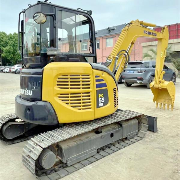 Original Mini Komatsu Used 55MR Excavator PC55MR-2 Digger with Hydraulic Cylinder