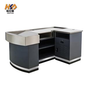 Modern Grocery Store POS Cashier Checkout Counter OEM / ODM