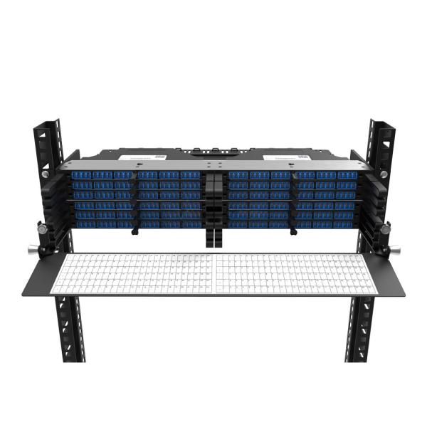 Rongbang RBTX-PP21 2U High Density Frame Modular Panel 12 MPO/MTP to 288 LC Ports for Data Center Enterprise Network