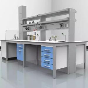 Office Building Lab Island Bench Epoxy Lab Table With Sink