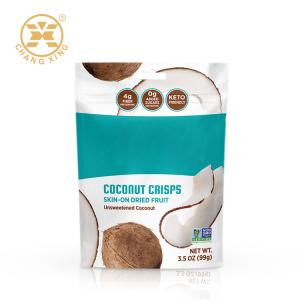 MOPP Bottom Gusseted Snack Packaging Bags Printed Standing Pouch With Zipper