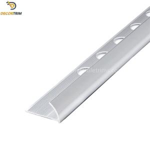 Anodize Matt Silver Metal Tile Trims Quarter Round Shape 2.5M Length ODM