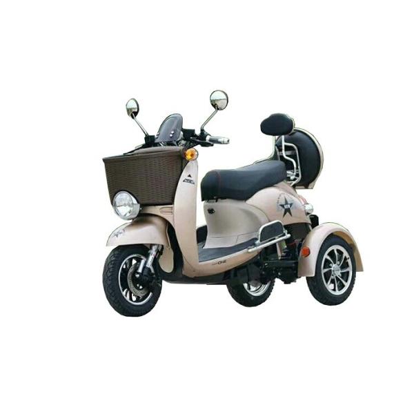 Safe Driving Electric Cargo Motor Tricycle Three Wheel Front Disc Rear Drum Brake