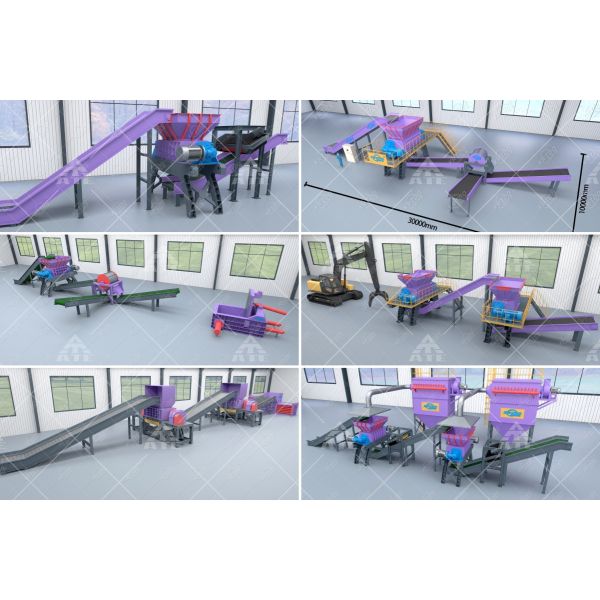 Automatic PLC Controlled Metal Shredder with 200-2200mm Input Size and 1-10 Cm Output for Scrap Metal Crusher