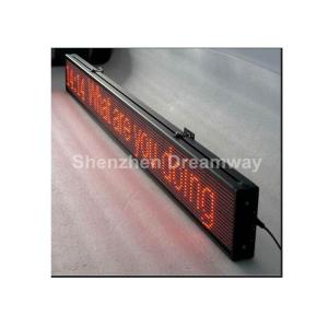 Single Red LED Moving Message Display