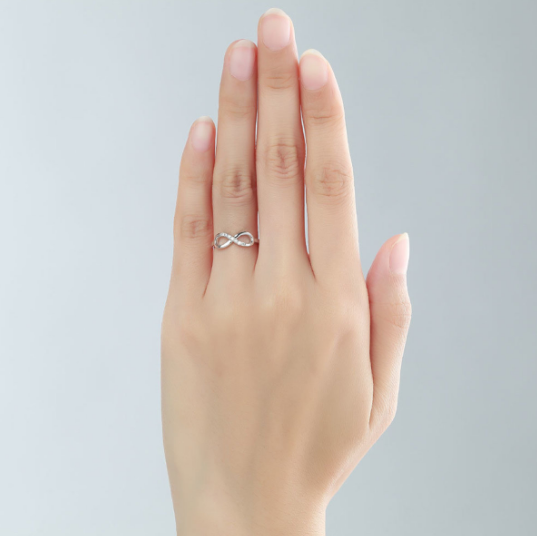 Handmade Infinity 925 Sterling Silver Women's Rings