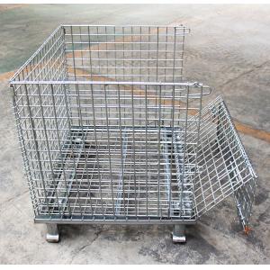 Foldable Hot Dip Galvanizing 2000kg Metal Pallet Containers