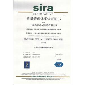 SHANGHAI PANDA MACHINERY CO.,LTD Certifications