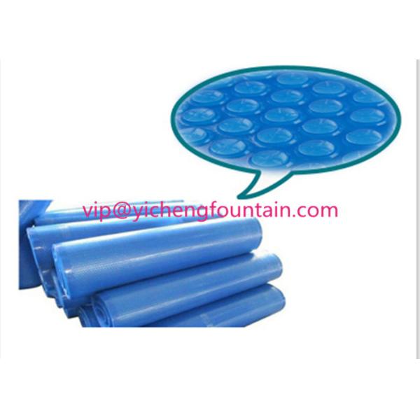 Buy PE Material Swimming Pool Control System Inflatable Bubble Solar Cover 300 Mic - 500 Mic Blue Color at wholesale prices