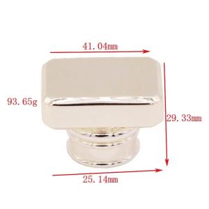 Zinc Alloy Material Perfume Bottle Cap Simple And Fashionable Rectangular