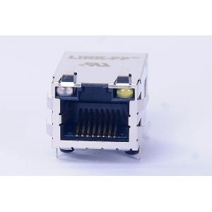10/100BaseT PoE Magnetic RJ45 Jack , 1X1 Tab Down Belfuse MagJack 0826-1X1T-57