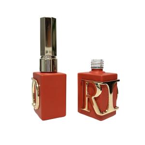 Matte Empty Cosmetic Glass Bottle Private Label Gel Nail Polish Bottle