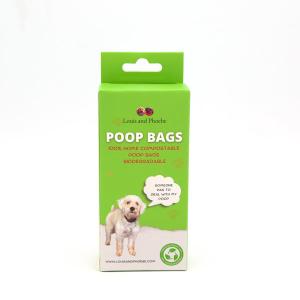 Biodegradable Compostable Poo Bags For Dog Waste Green OEM