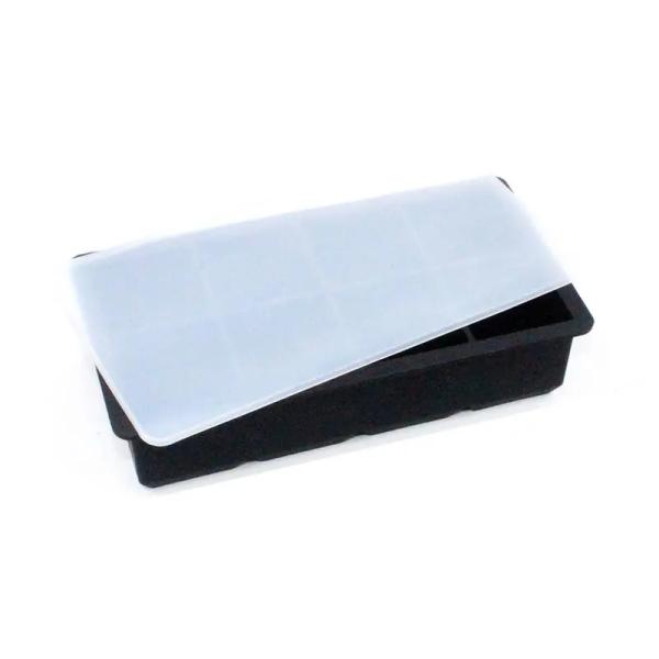 4 6 8 Cavity Silicone Ice Tray Mold Large Square Shape Easy Release Ice Cube Tray