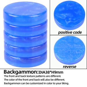 Custom Pink Acrylic Backgammon Pieces Checkers Luxury Backgammon Board