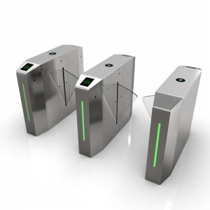 Office Buildings and Hotels Flap Turnstile Gate with Face Recognition RFID QR
