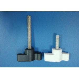 furniture hardware white plastic 35mm thread bolt M6 wing knob