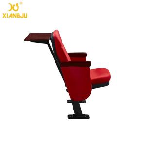 550mm Dimention Metal Folding Seat Fixed On Floor Lecture Hall Chairs with table