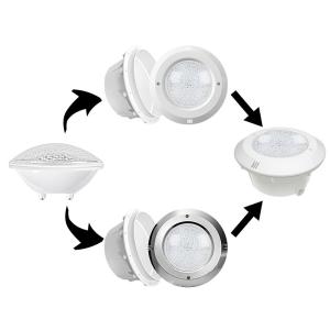 PAR56 Plastic Recessed LED Pool Light 18W 12V Remote Control