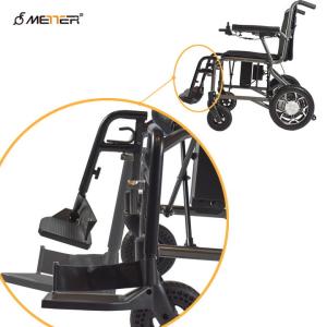 Quality Lithium Battery Lightweight Foldable Wheelchair 125kg Load With Brushless for sale