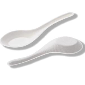 Compostable Food Safe Bagasse Spoon Sugarcane Utensils Water Resistant