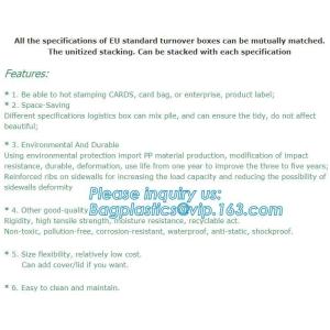 Plastic Circulation Folding Electronic Industrial Turnover Box, Stackable