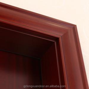Swing Single Solid Wooden Laminate Doors PU Painting ISO9001