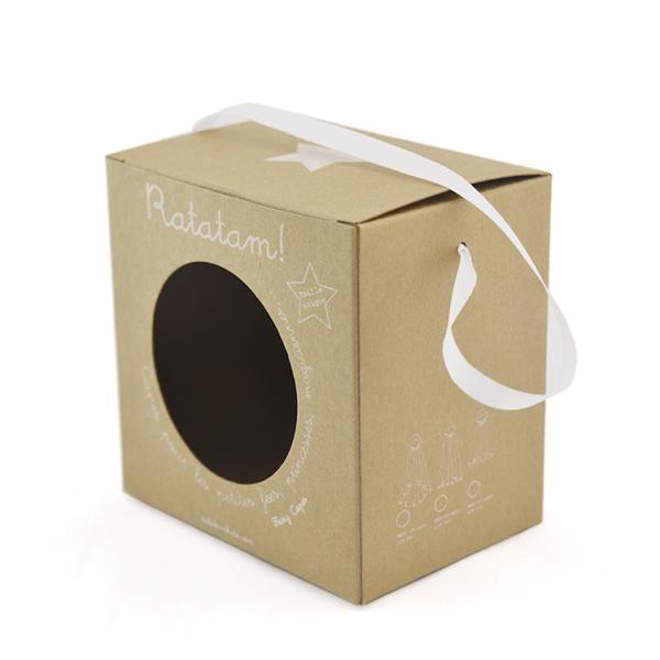 Buy Custom Printed 350gsm Kraft Cardboard Package Box With Display Window at wholesale prices