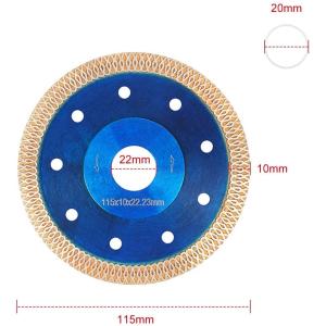 4.5 Inch Diamond Saw Blade for Porcelain Tile Wet Cutting