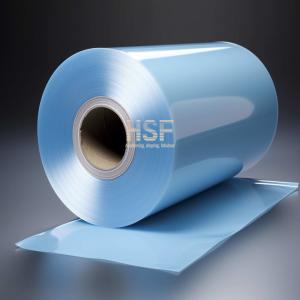 50 Micron Translucent Blue CPP Plastic Films High Seal Strength
